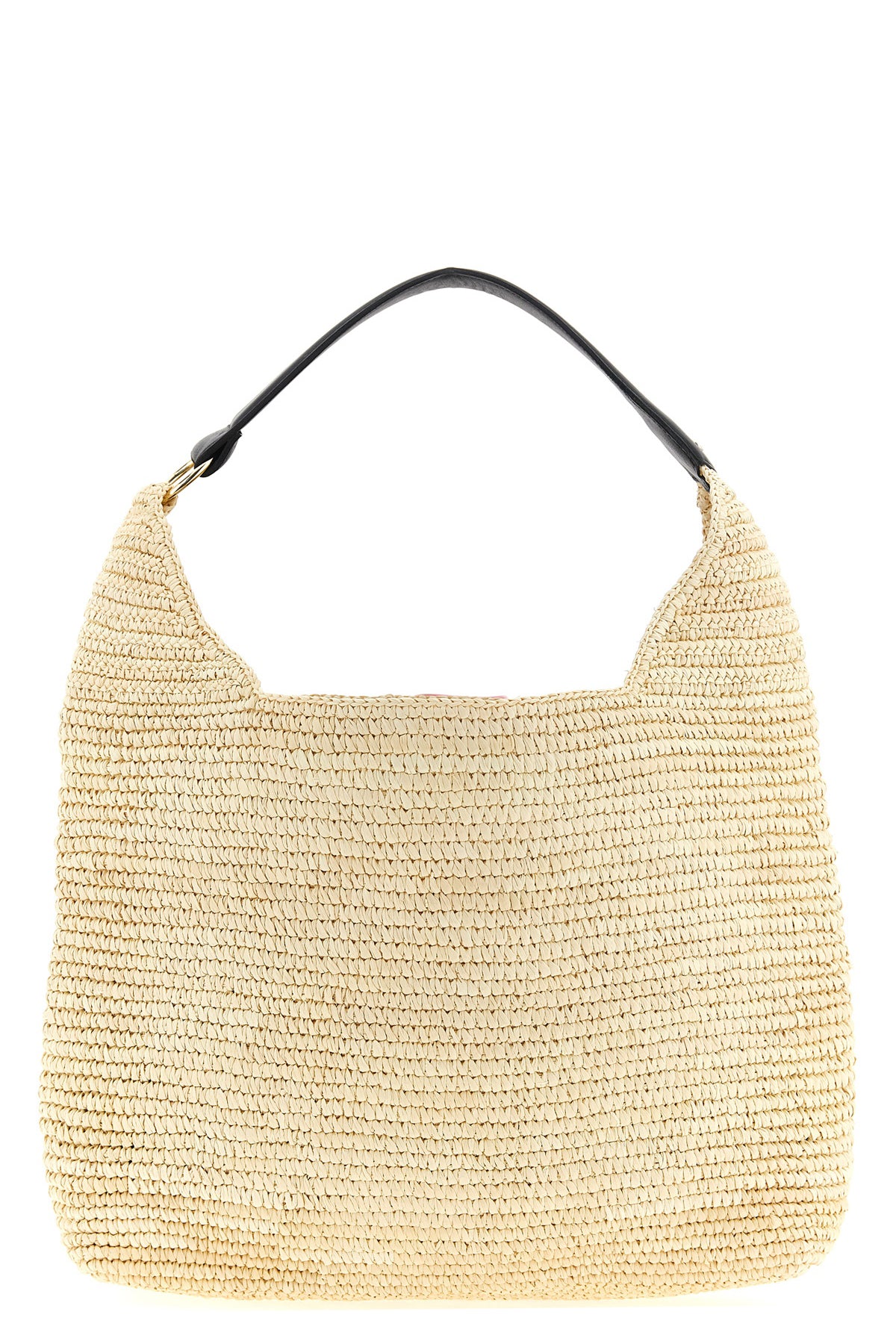 cristiana shoulder bag in hand-crocheted straw
