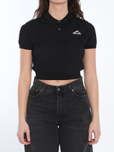 ALEXANDER WANG M cropped polo shirt with 3d logo