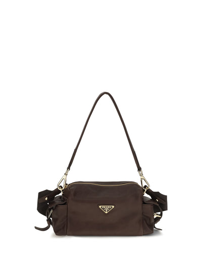 small explore shoulder bag in nappa leather