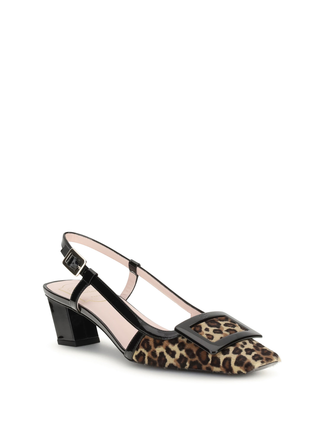 ROGER VIVIER 36 belle vivier leopard-print slingback pumps