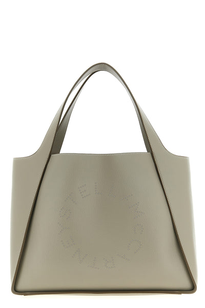 the logo bag shopping bag in grainy alter mat fabric