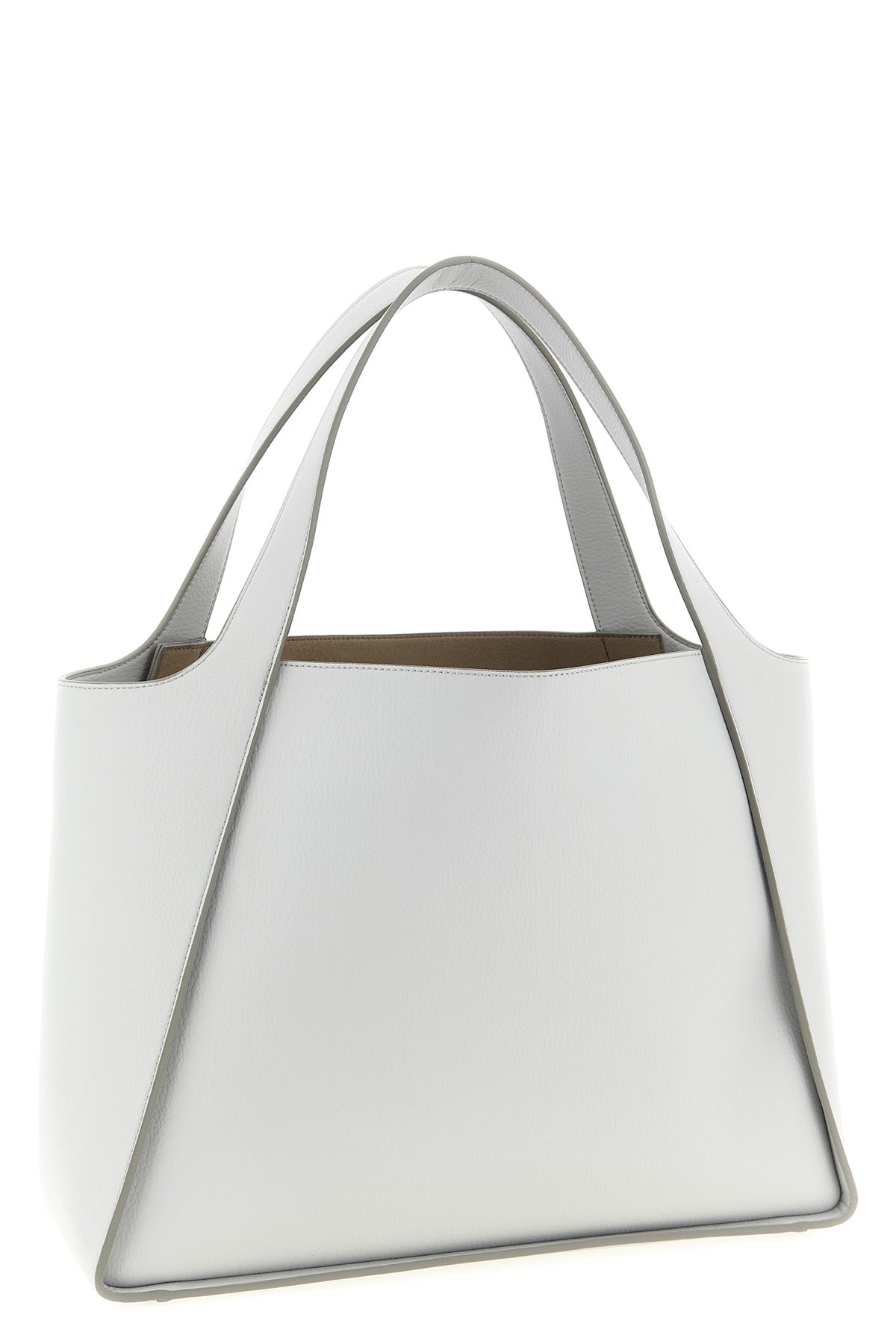 logo tote shopping bag in grainy alter mat