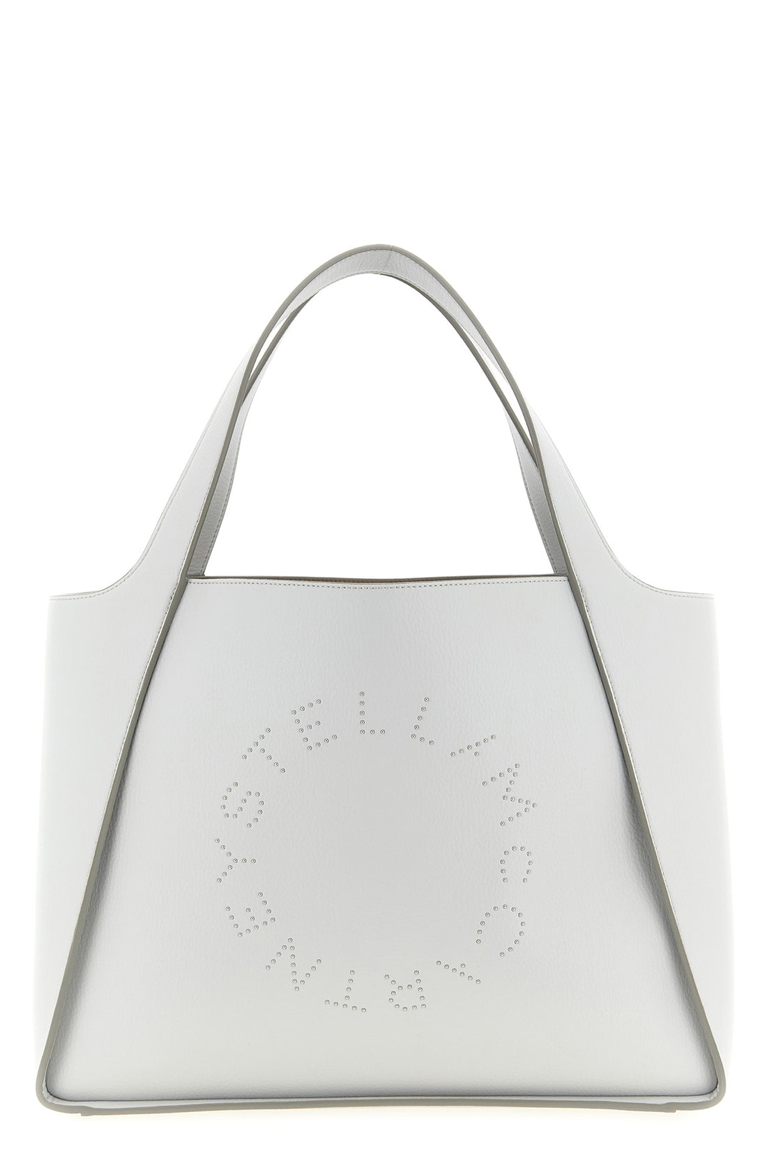 STELLA MCCARTNEY OS logo tote shopping bag in grainy alter mat