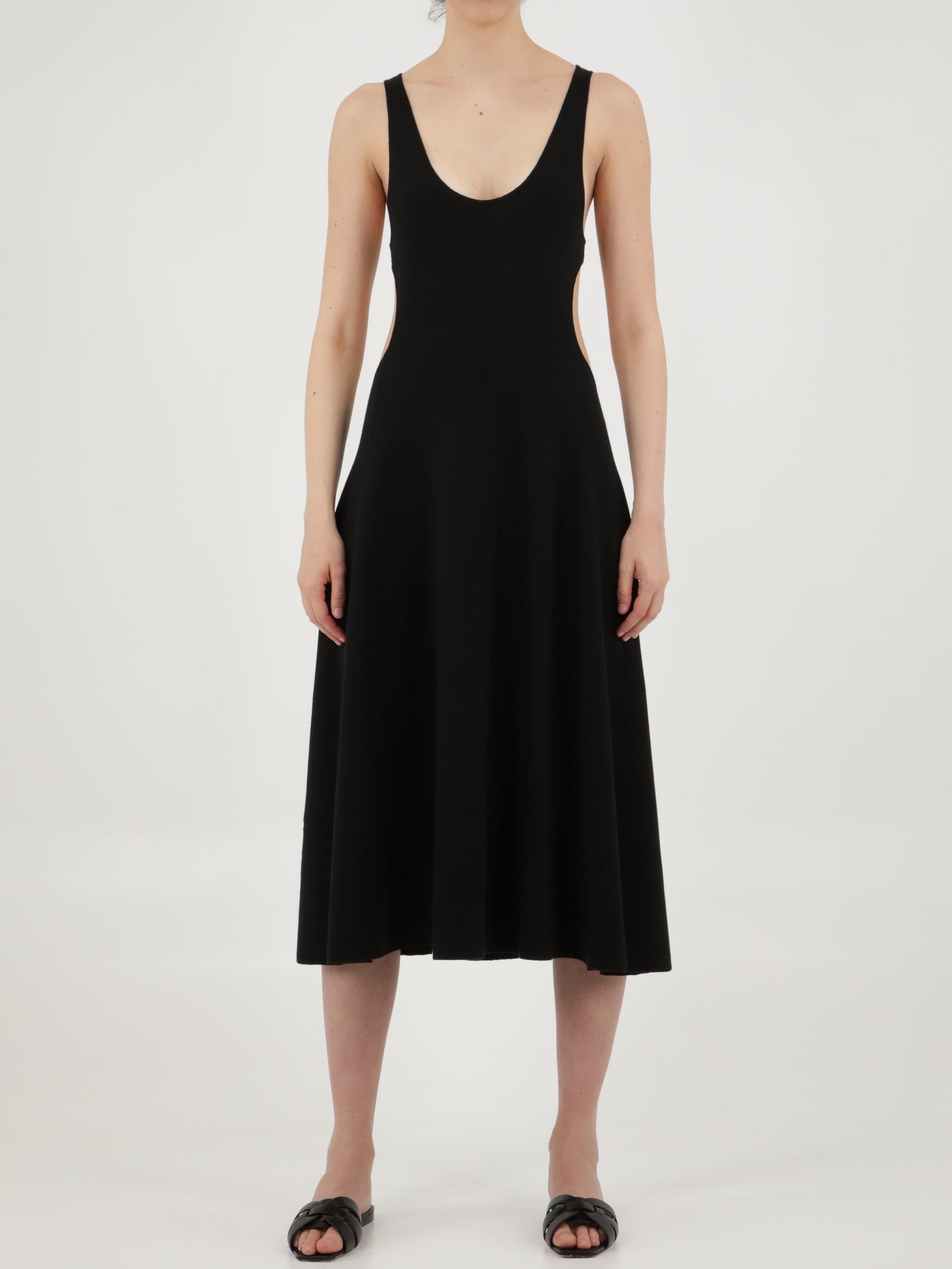 SAINT LAURENT M cut-out wool dress