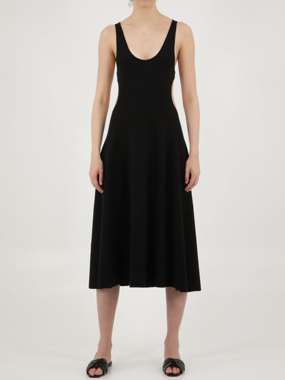 SAINT LAURENT M cut-out wool dress