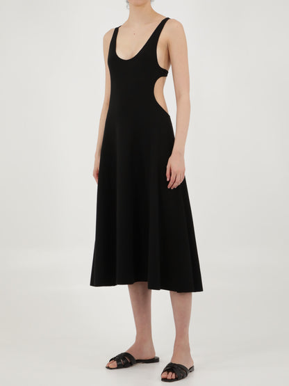 SAINT LAURENT M cut-out wool dress