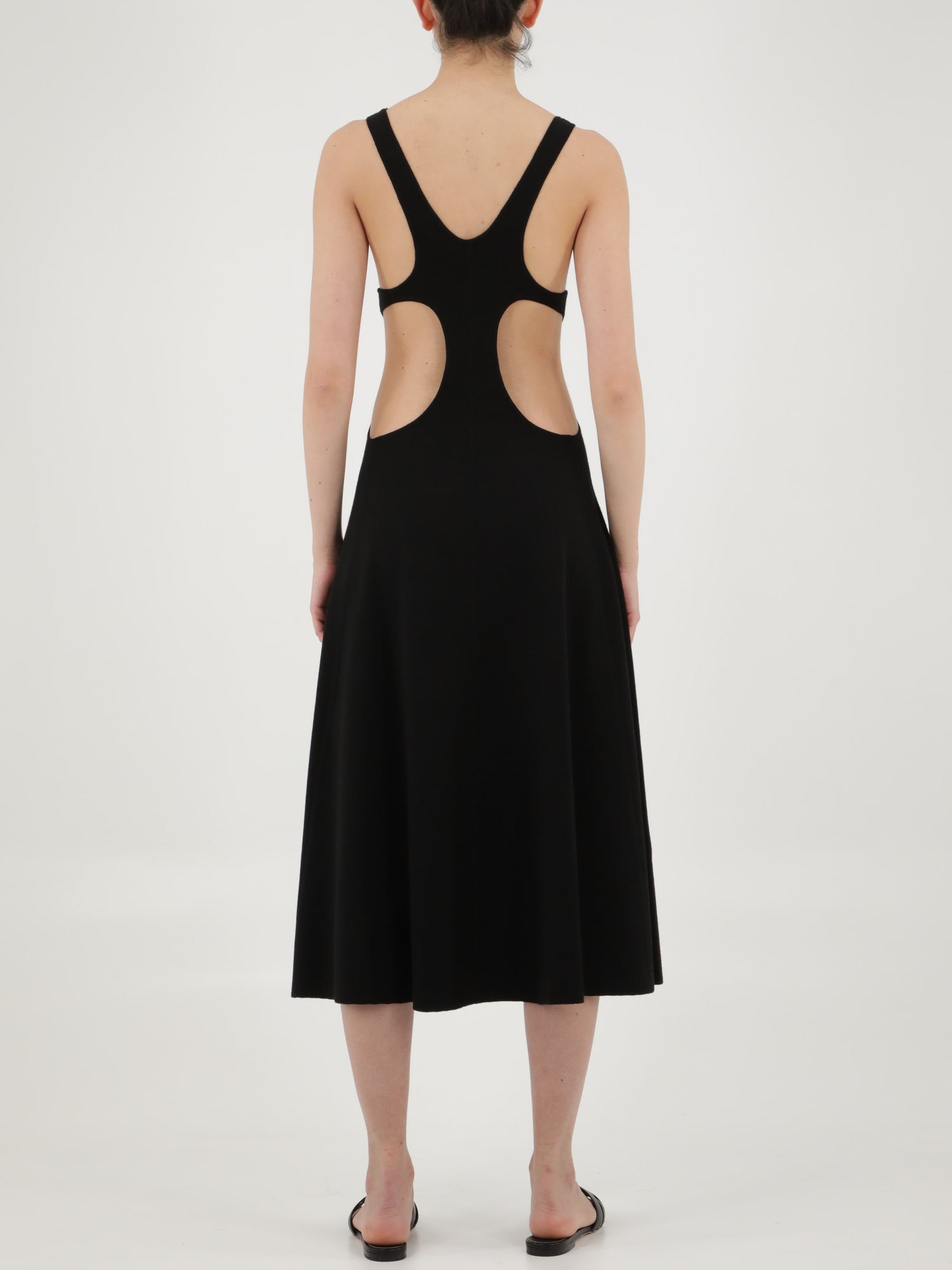 SAINT LAURENT M cut-out wool dress
