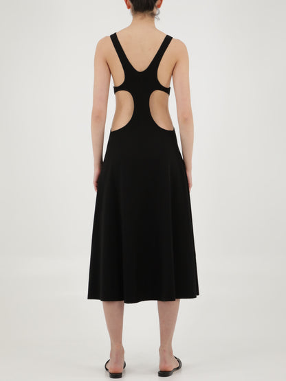 SAINT LAURENT M cut-out wool dress