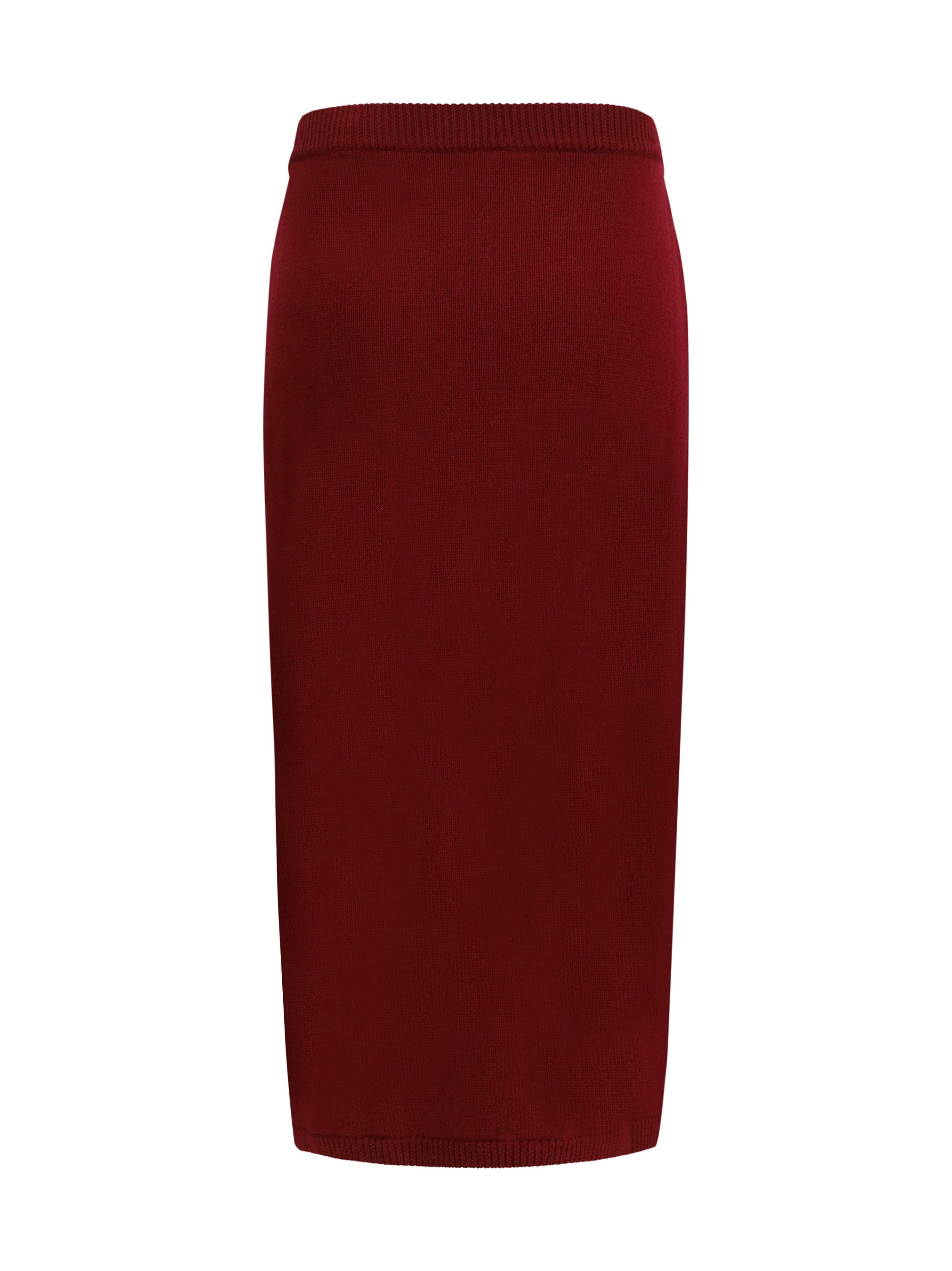 merino wool midi skirt
