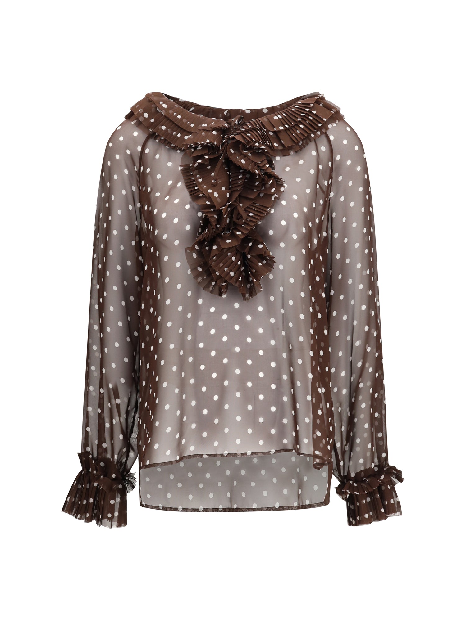 P.A.R.O.S.H. M polka-dot patterned shirt