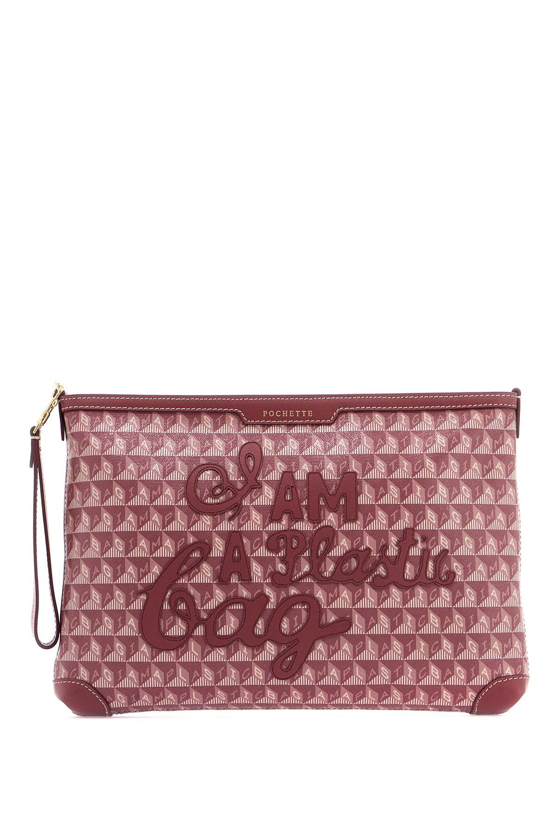 &quot;clutch bag with plastic bag motif