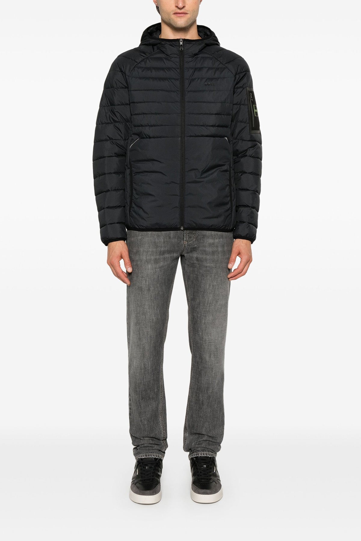 j thor down jacket in slightly padded water-repellent technical fabric