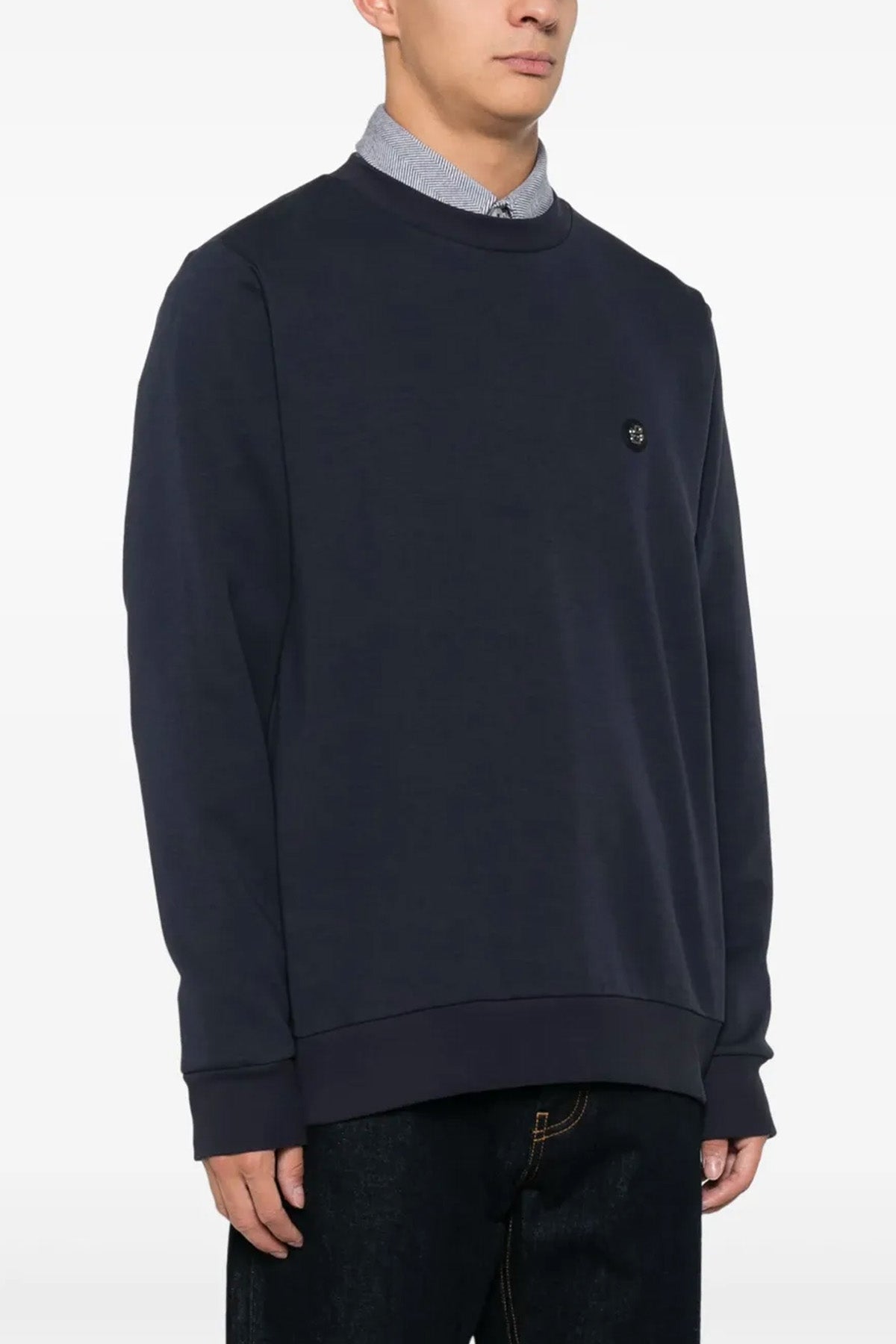 slightly stretch cotton sweatshirt