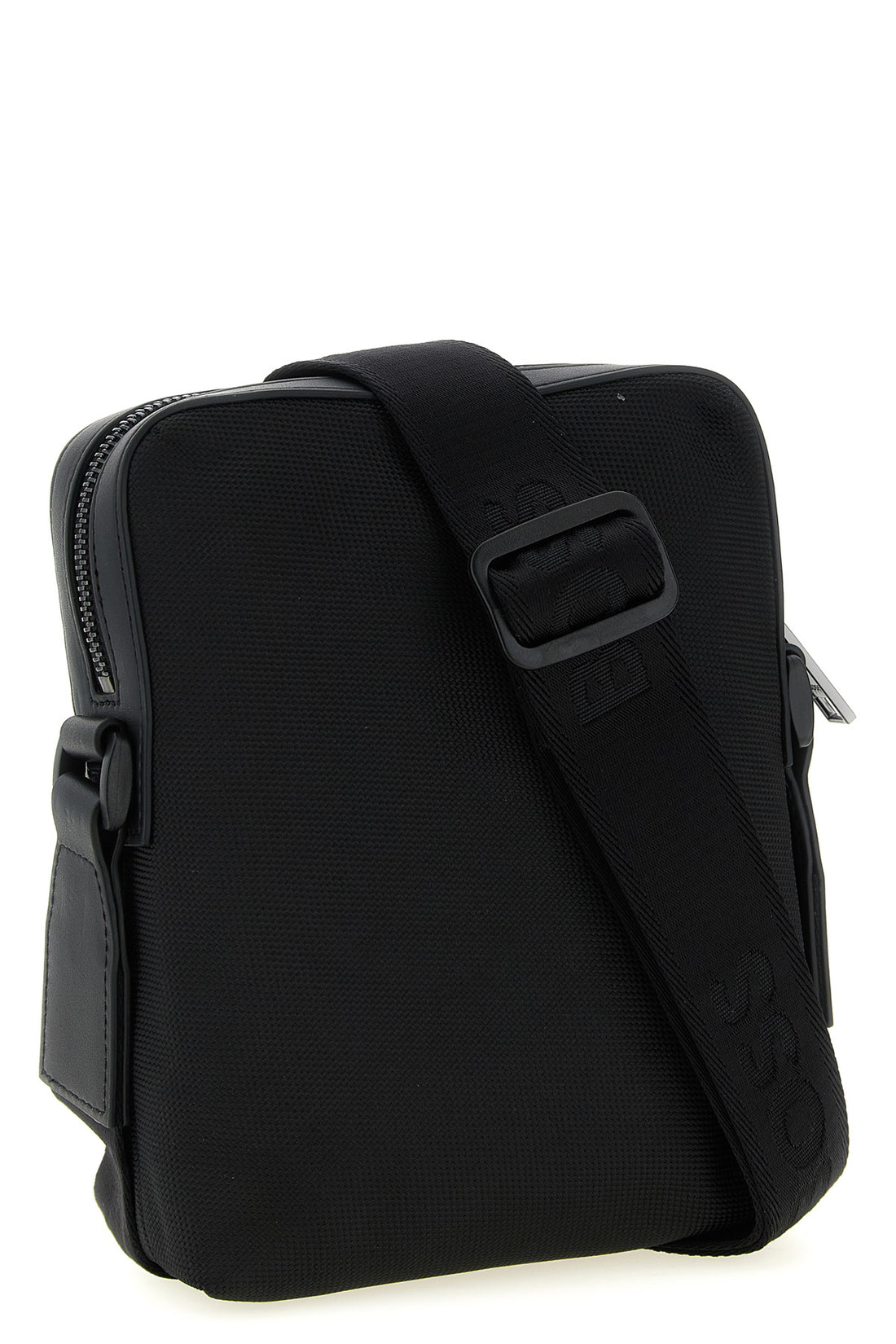 HUGO BOSS OS ray honeycomb fabric crossbody bag