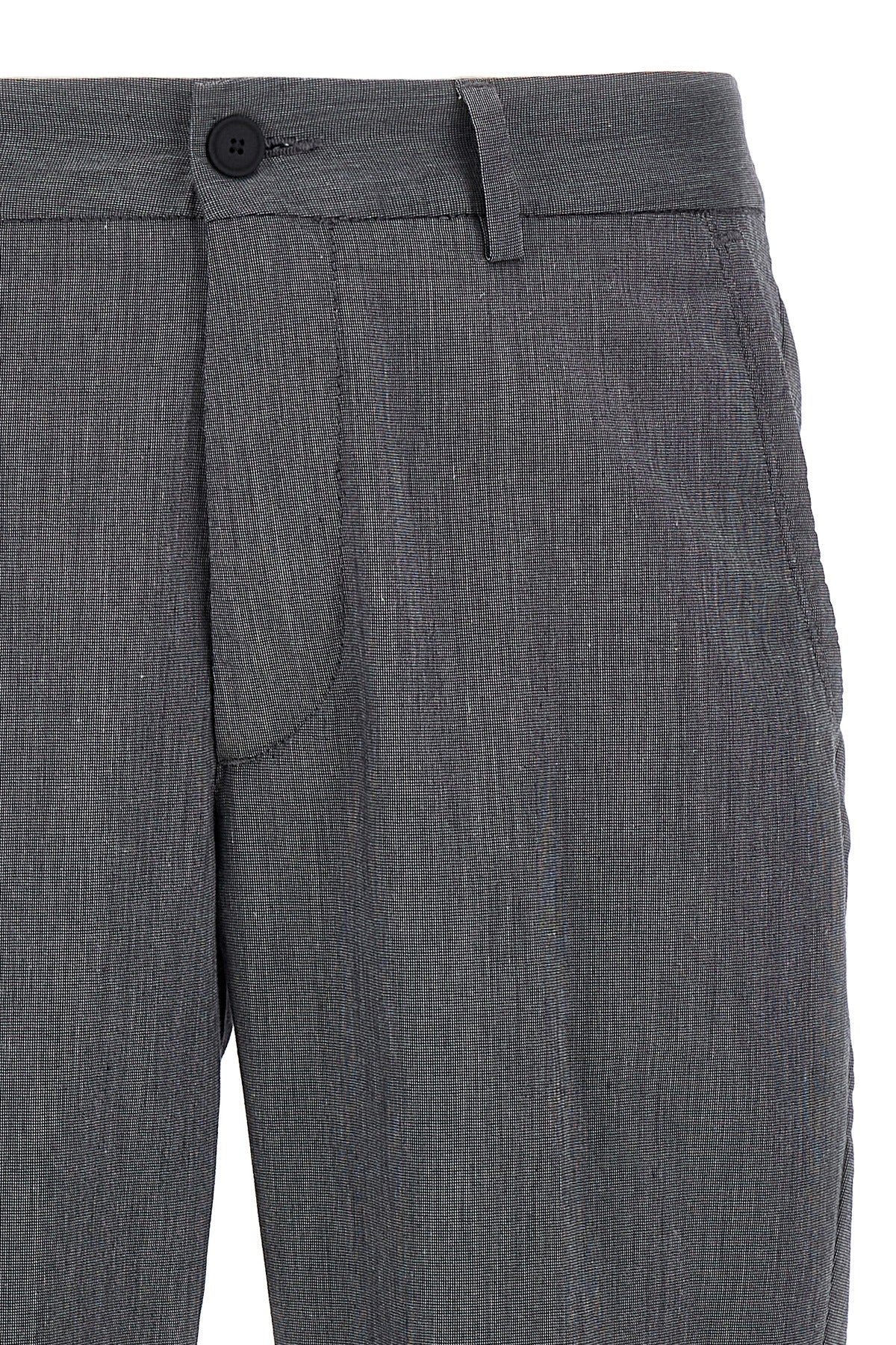 kaiton-1 pants in melange cotton blend