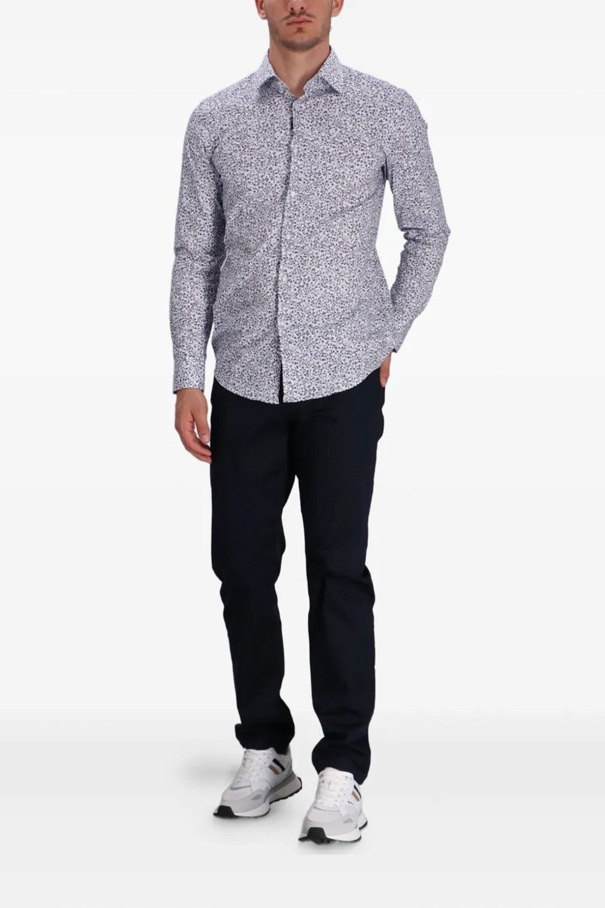 re maine trousers in stretch tech fabric