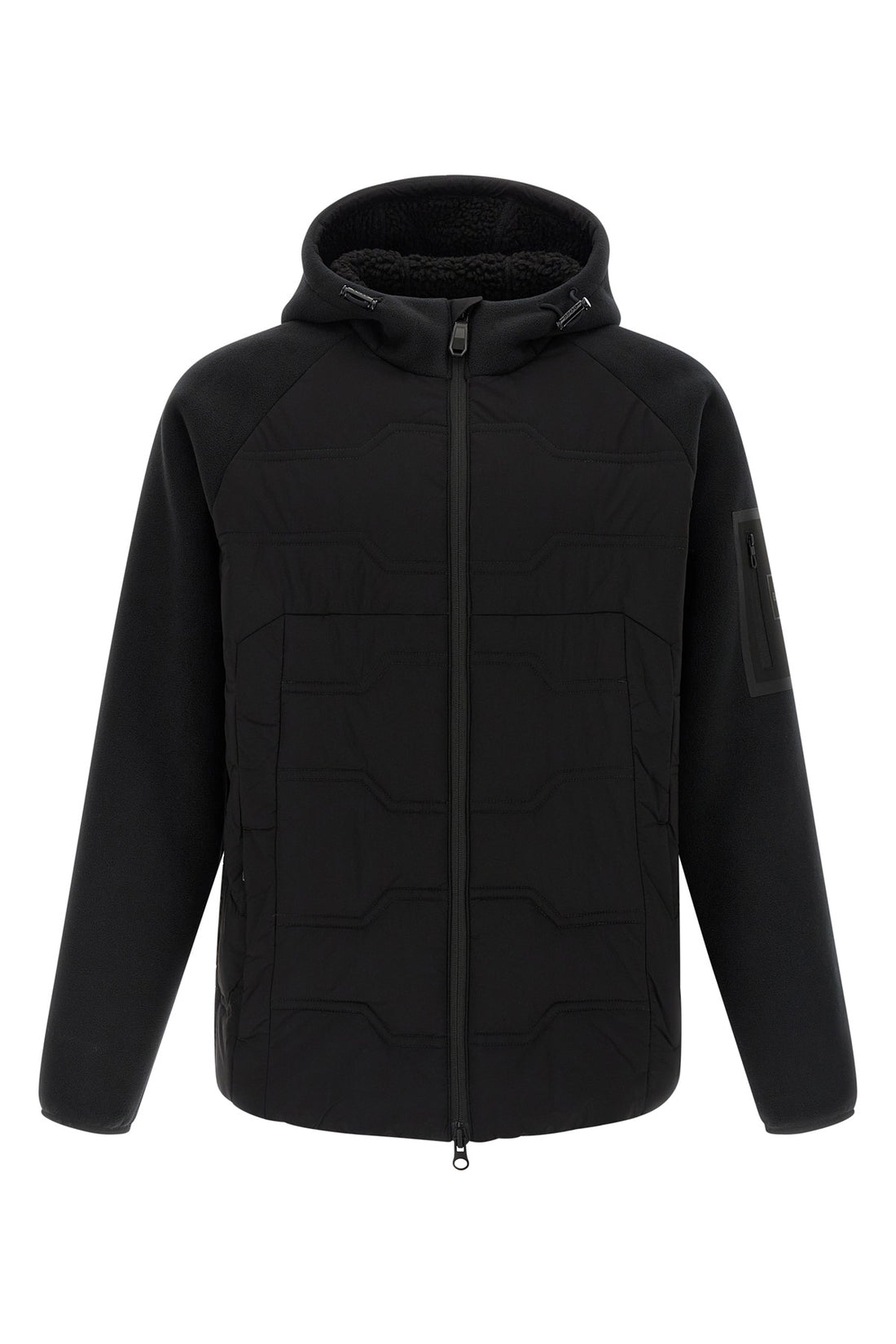 HUGO BOSS S hole19 hybrid plush effect fleece jacket