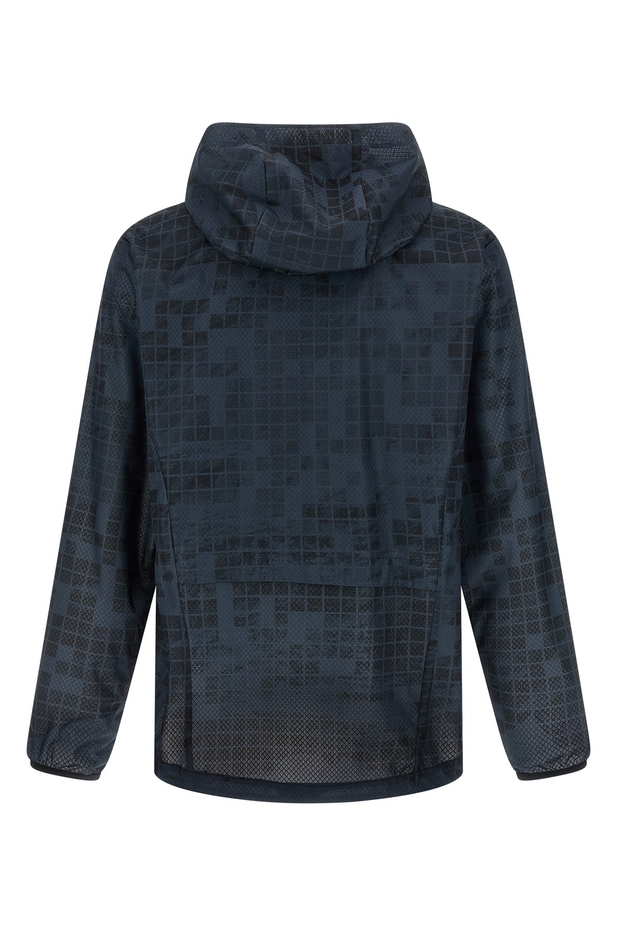 jump jt windbreaker in patterned water-repellent technical fabric