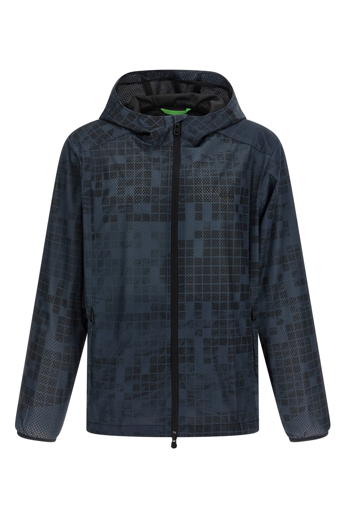 HUGO BOSS S jump jt windbreaker in patterned water-repellent technical fabric