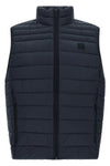 the dark blue hugo boss vest