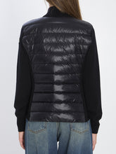 MONCLER S padded wool cardigan with zip