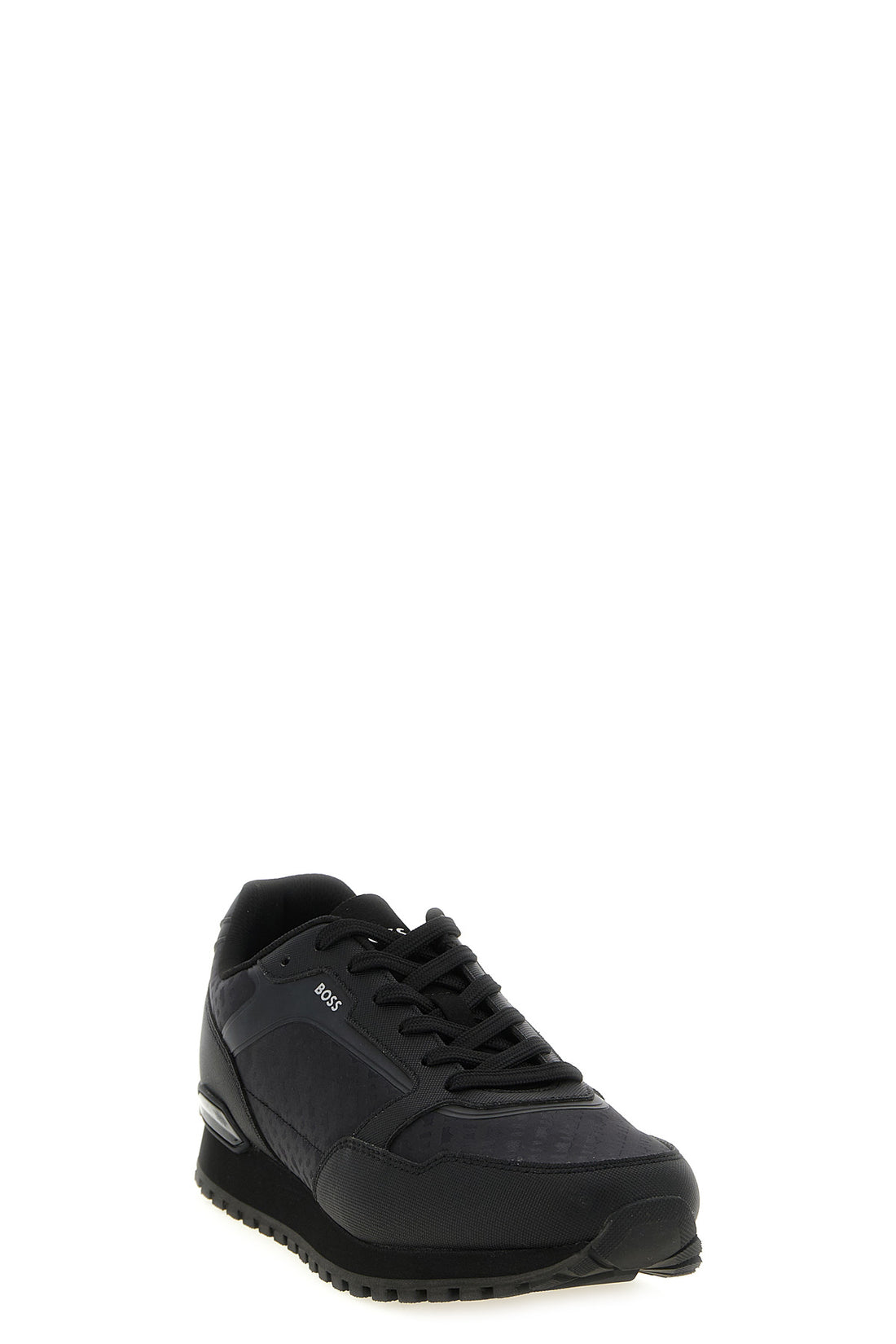 HUGO BOSS 41 parkour sneakers in coated synthetic fabric and monogram fabric