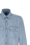 h-liam cotton denim shirt