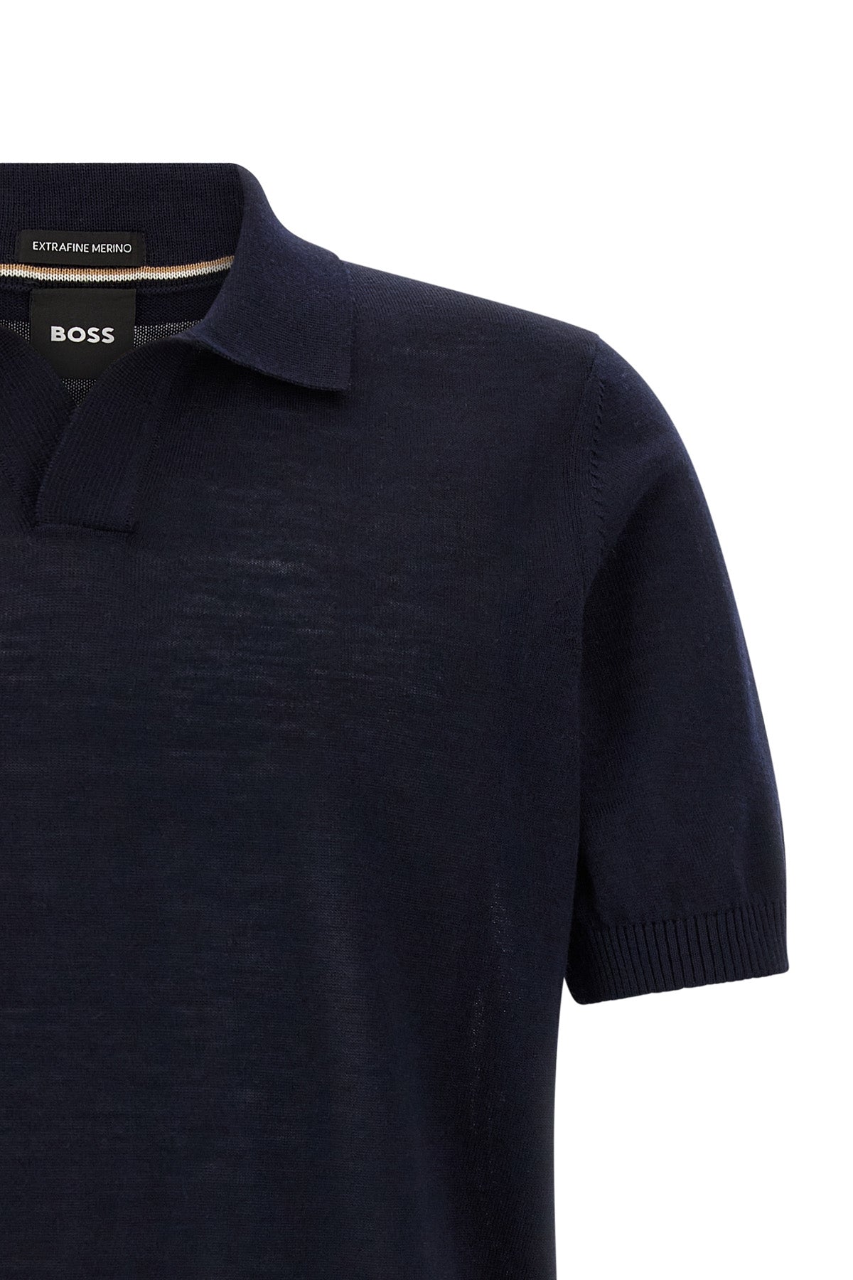 the short sleeve knit polo shirt hugo boss h-lantoni