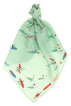 the longchamp en attendant la vague scarf is made of pure silk twill
