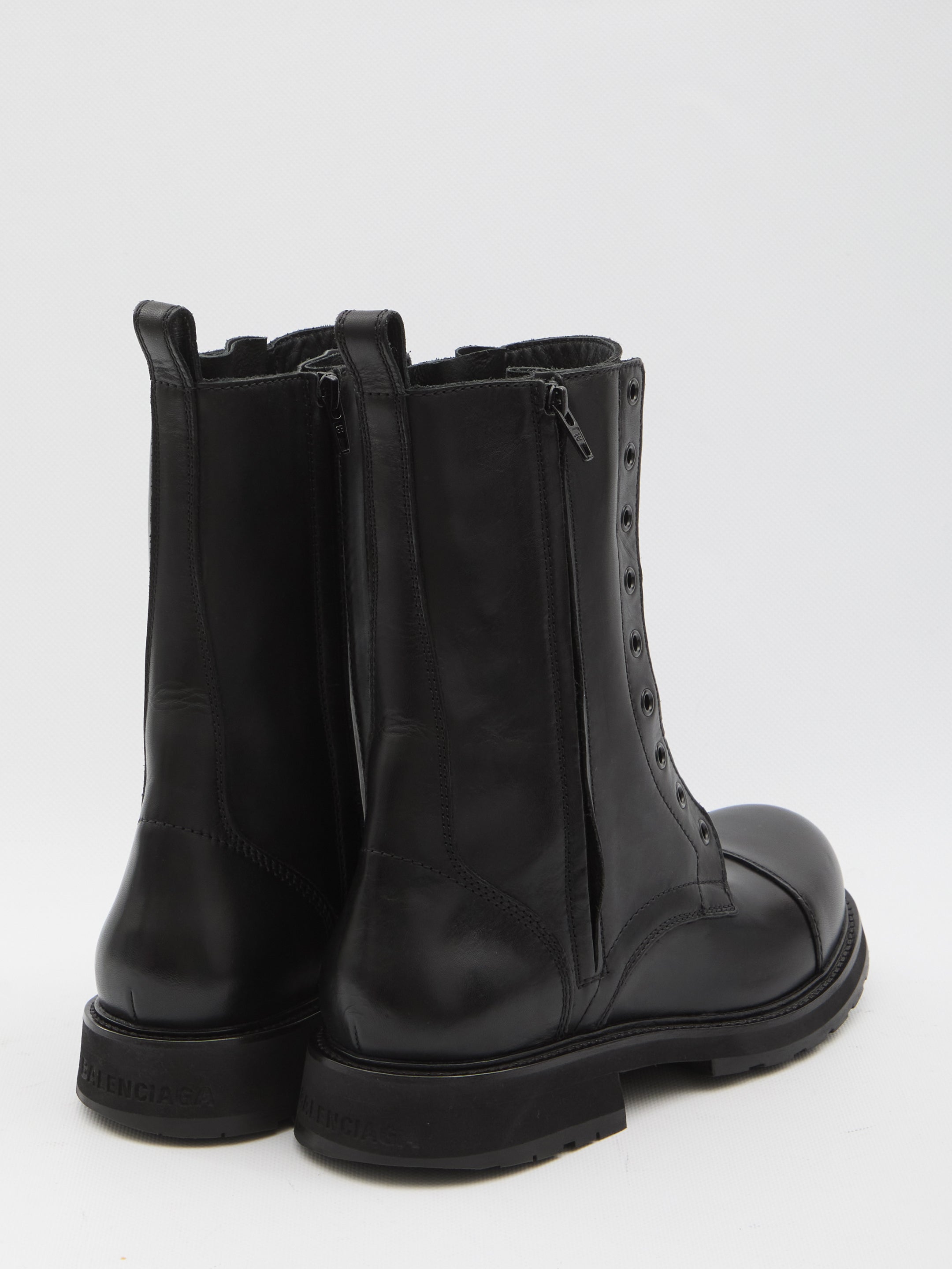 BALENCIAGA 36 truck lace-up boots 