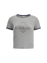 CHLOÉ M baby fit logo t-shirt