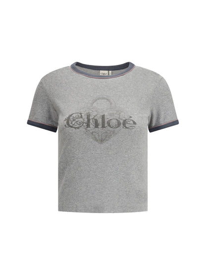 CHLOÉ M baby fit logo t-shirt