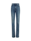 high-waisted skinny jeans