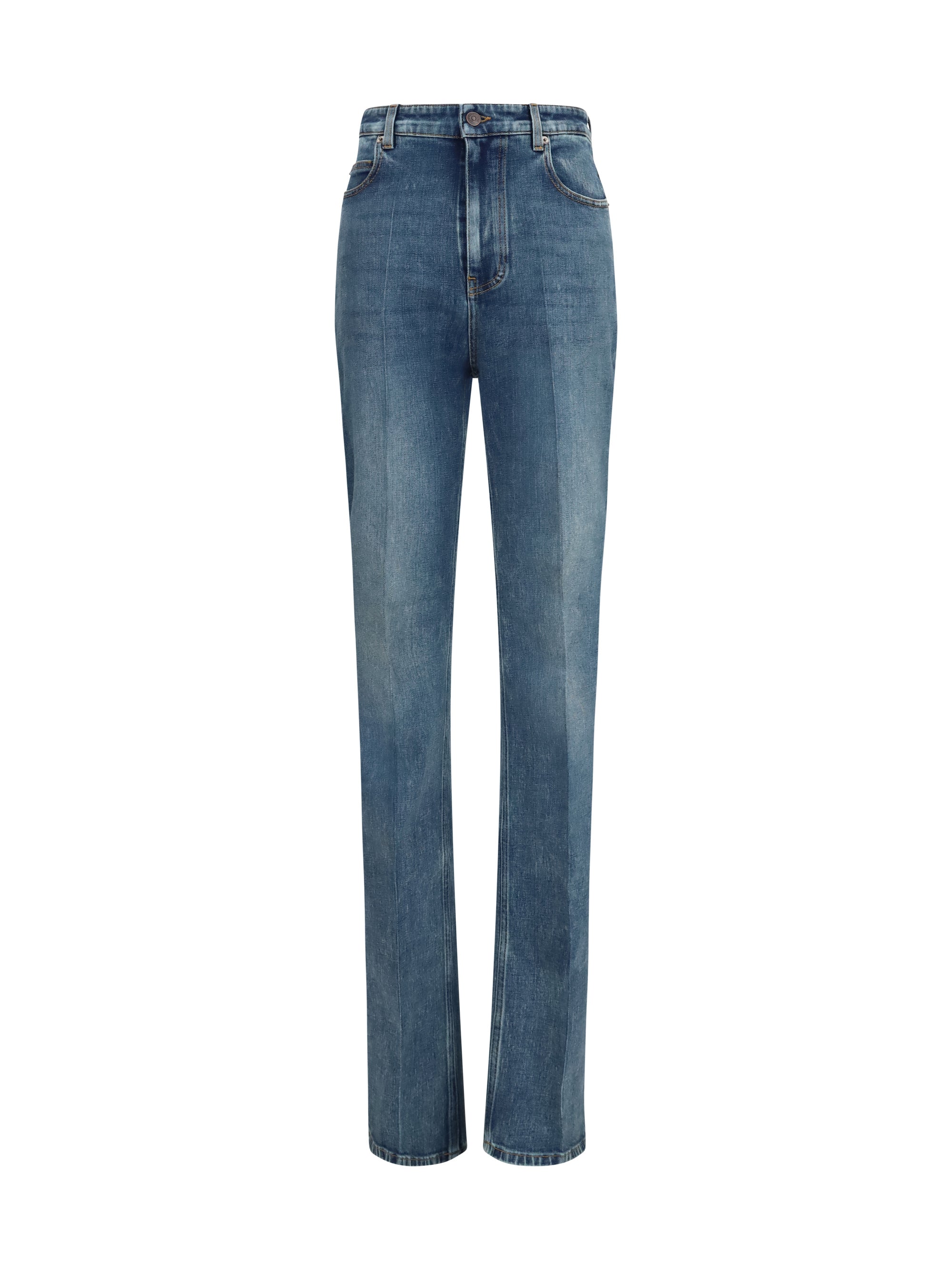 high-waisted skinny jeans