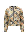 reversible cropped check jacket