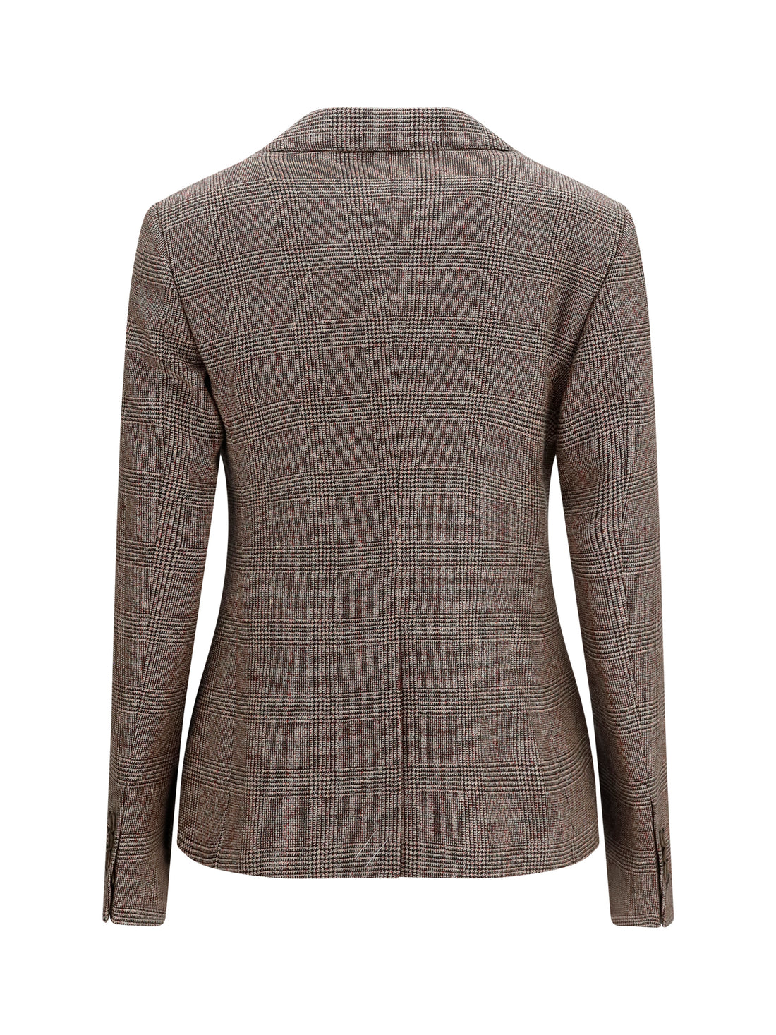 BURBERRY 8 single-breasted wool and linen blazer