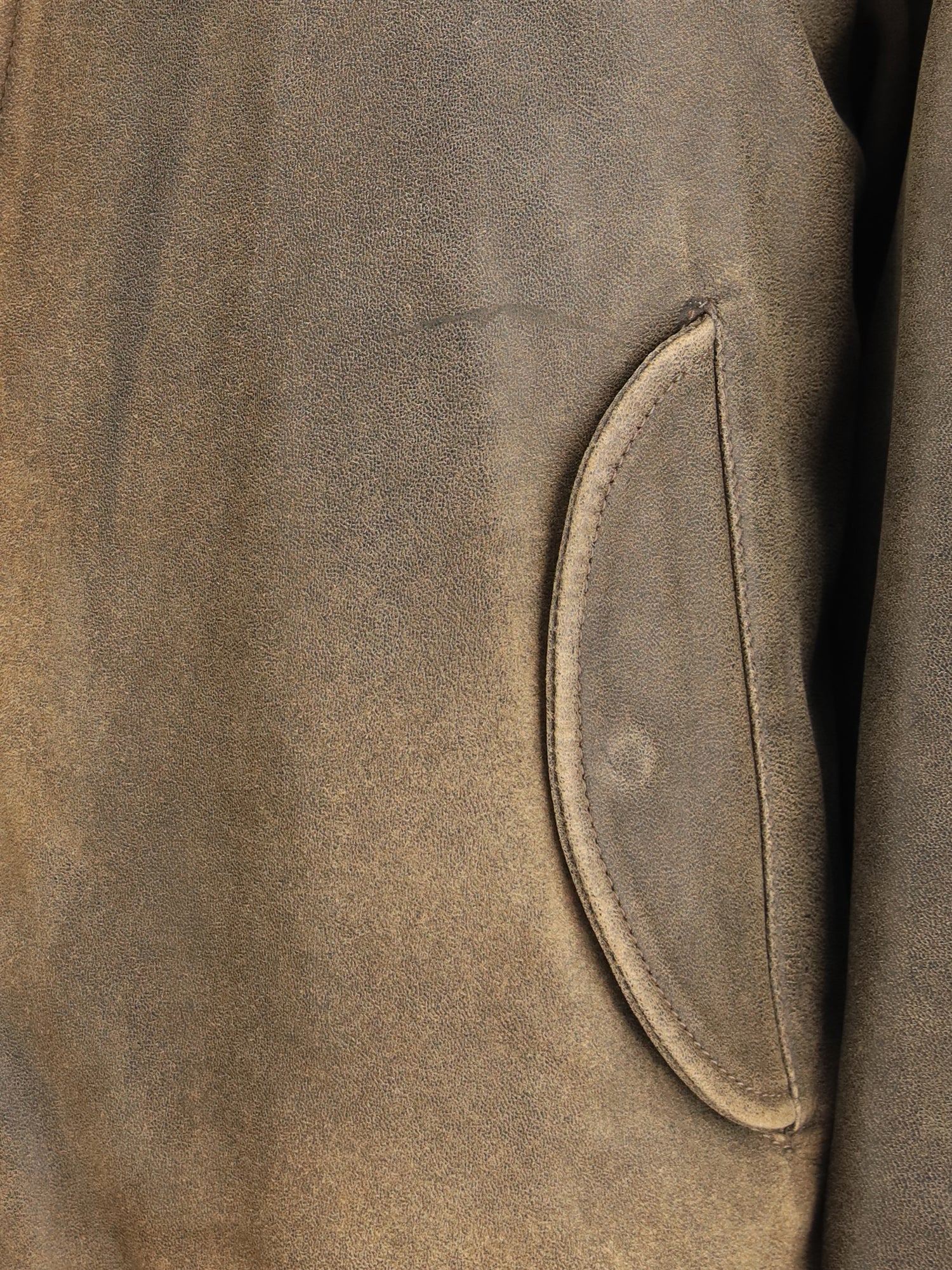 GOLDEN GOOSE L brown leather jacket with zip closure