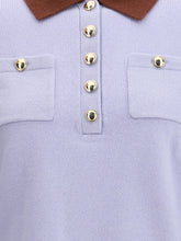 SELF-PORTRAIT XS contrast collar sweater 