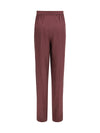 habutai silk tailored pants