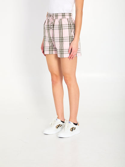 BURBERRY 10 cotton check shorts
