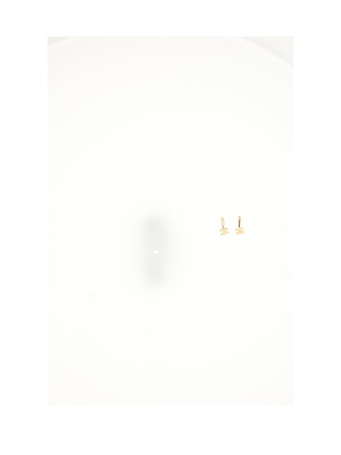 CELINE OS chunky triomphe earrings