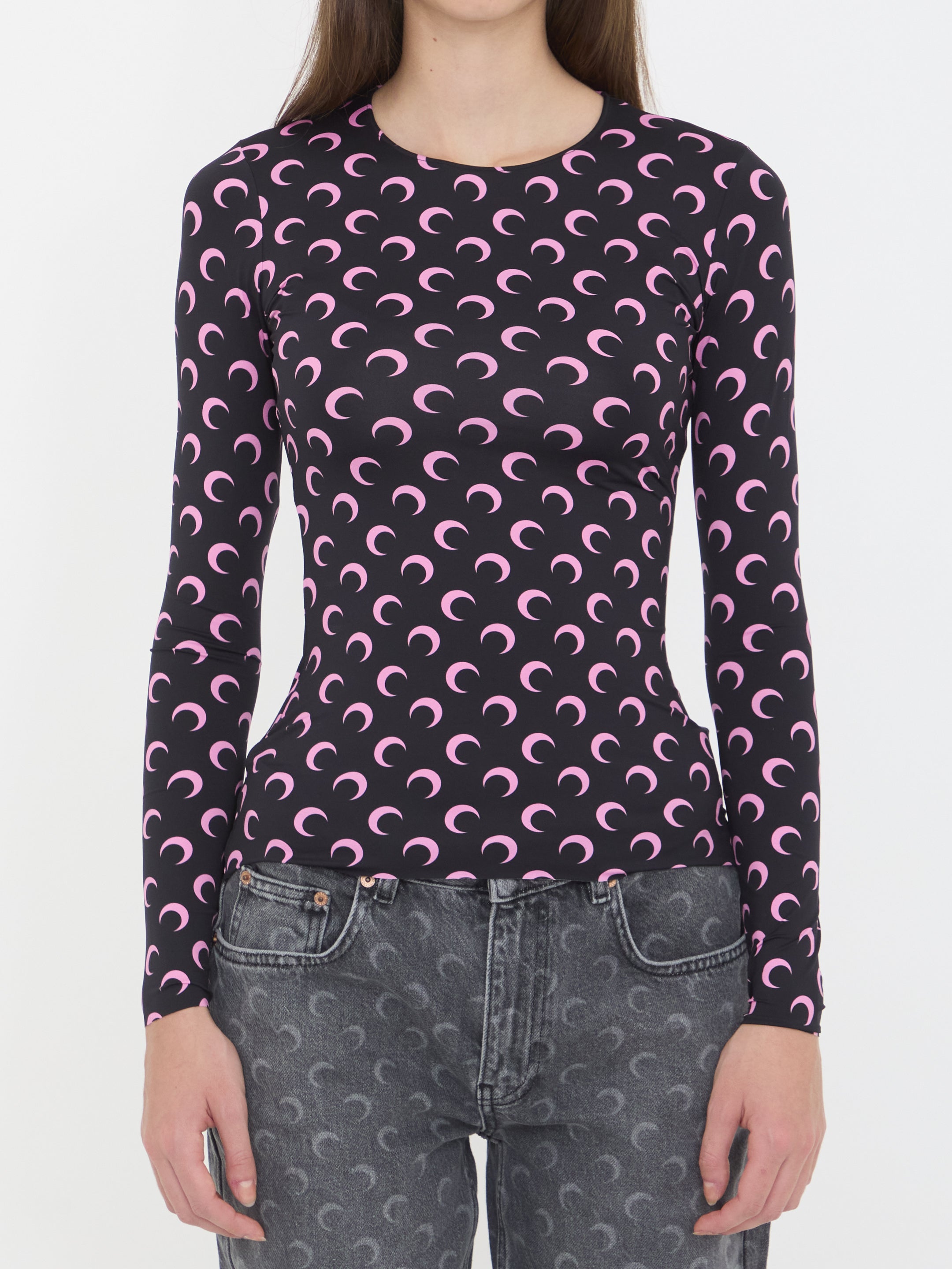 MARINE SERRE M moon jersey top 