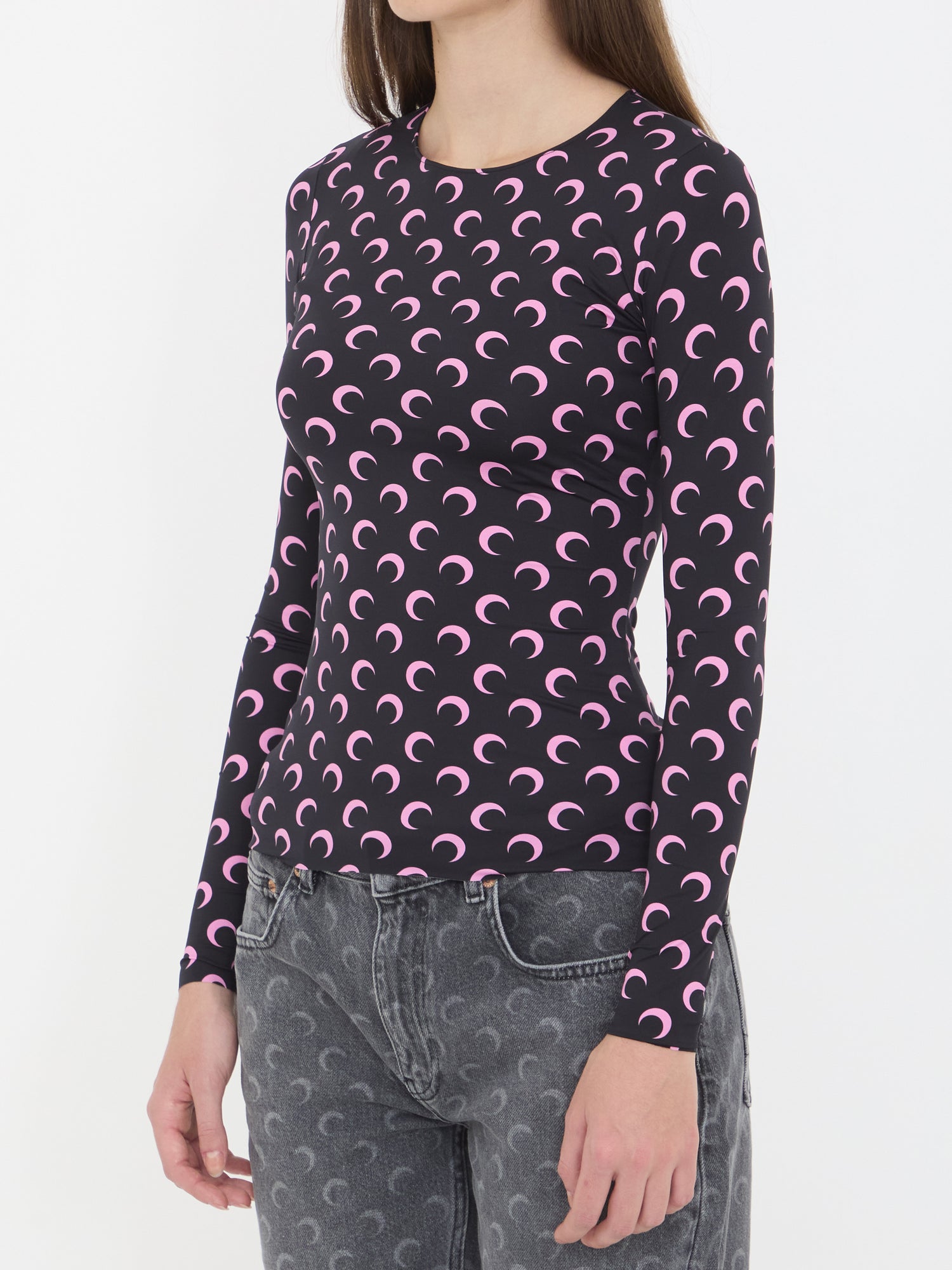 MARINE SERRE M moon jersey top 