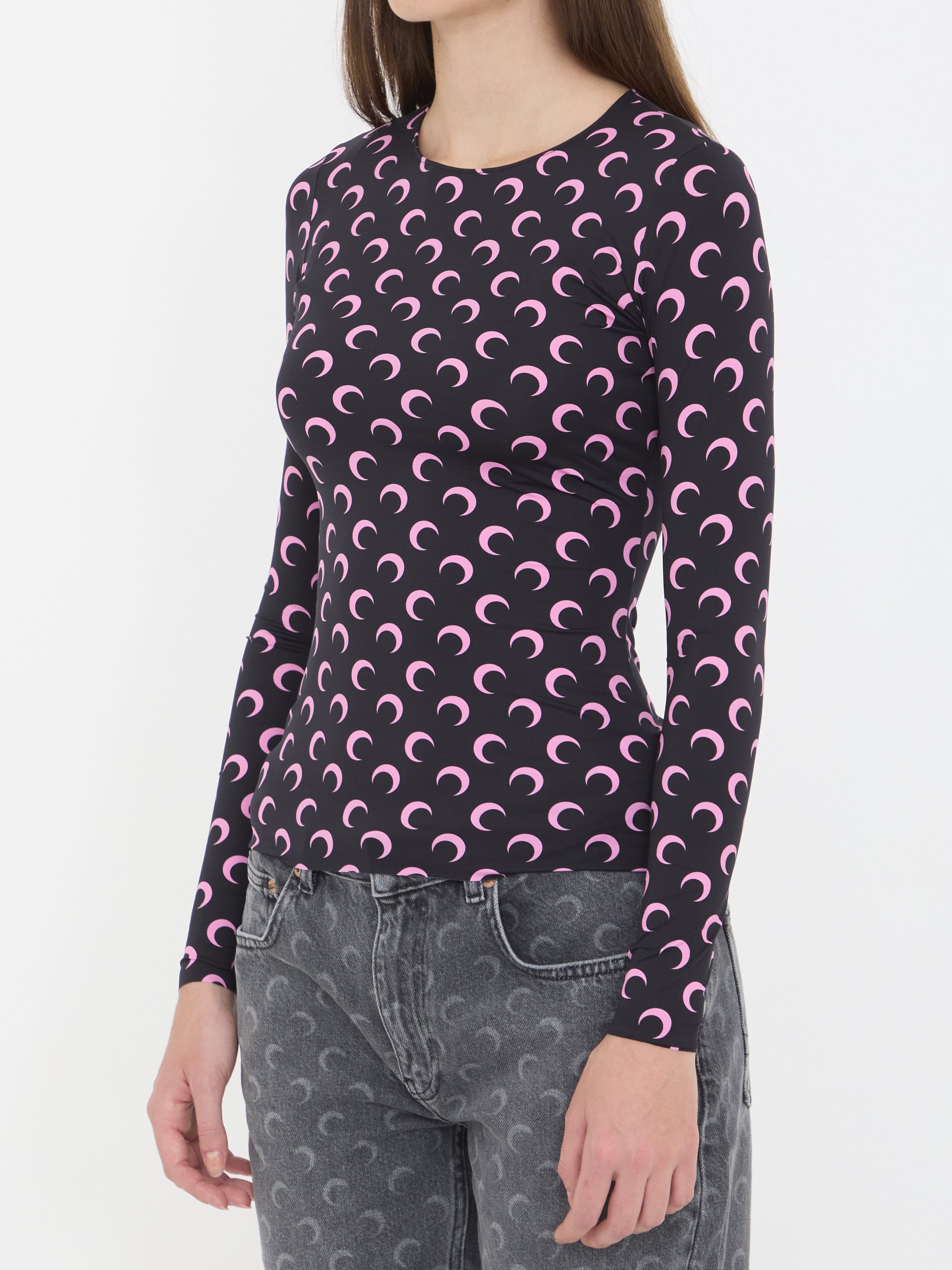 MARINE SERRE M moon jersey top 