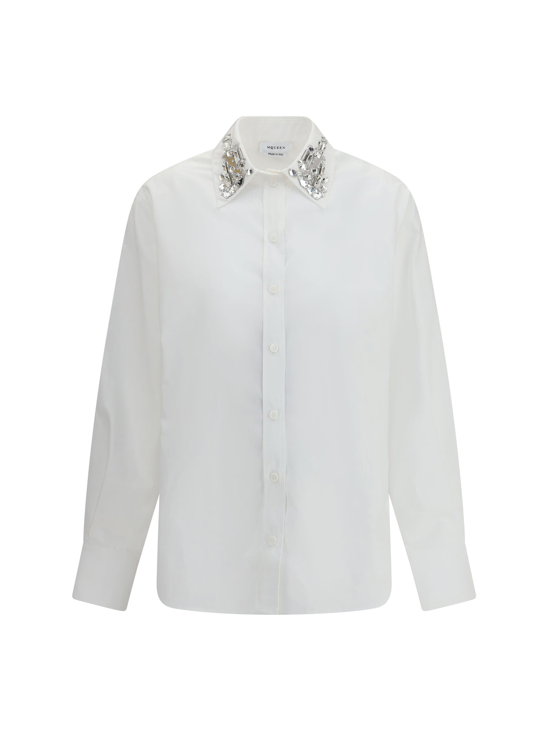 ALEXANDER MCQUEEN 44 long-sleeved shirt with embellished collar