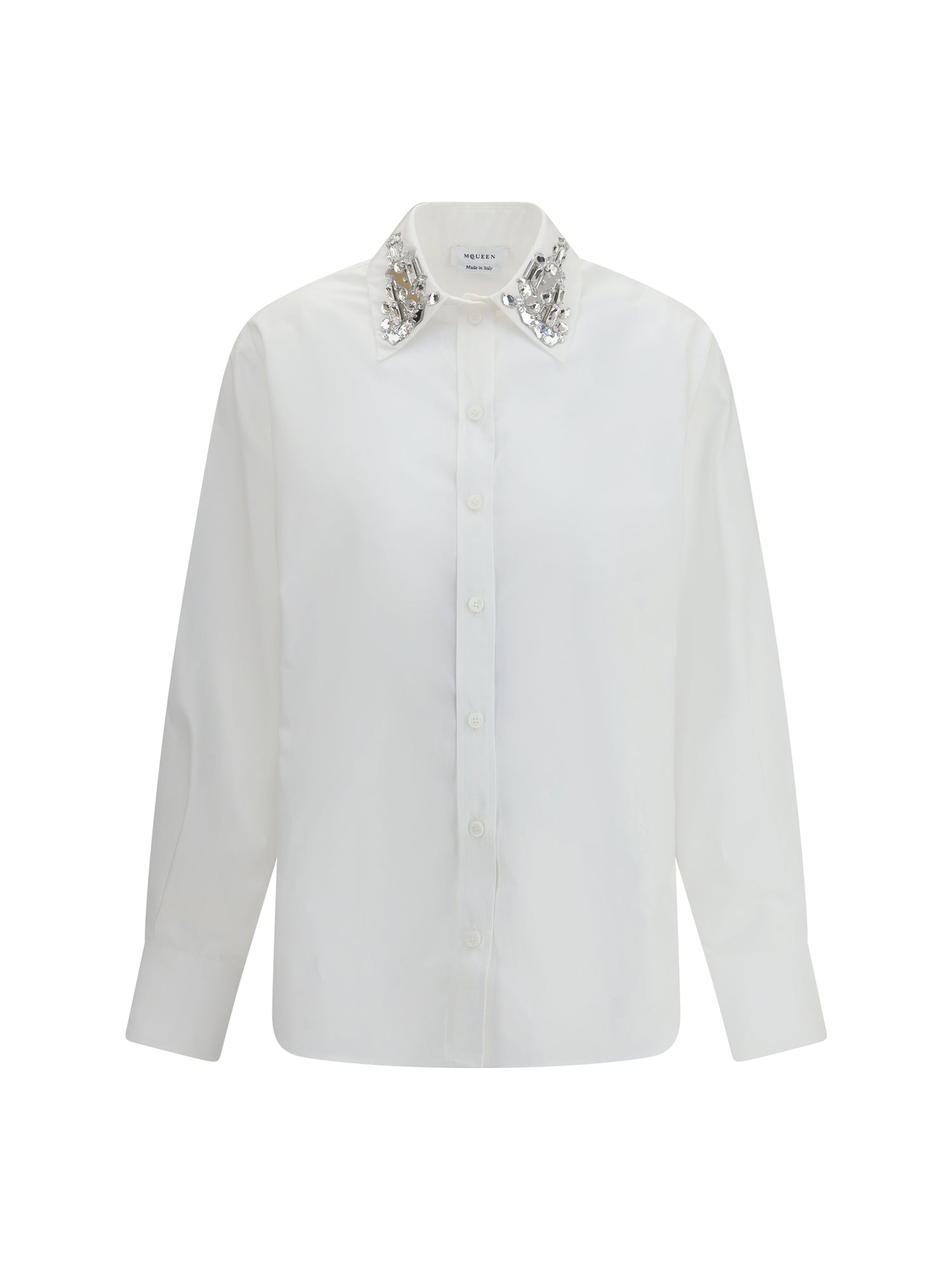 ALEXANDER MCQUEEN 44 long-sleeved shirt with embellished collar