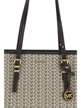 MICHAEL KORS OS quinn large jacquard logo tote bag