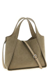 stella logo crossbody bag in alter suede