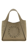 stella logo crossbody bag in alter suede
