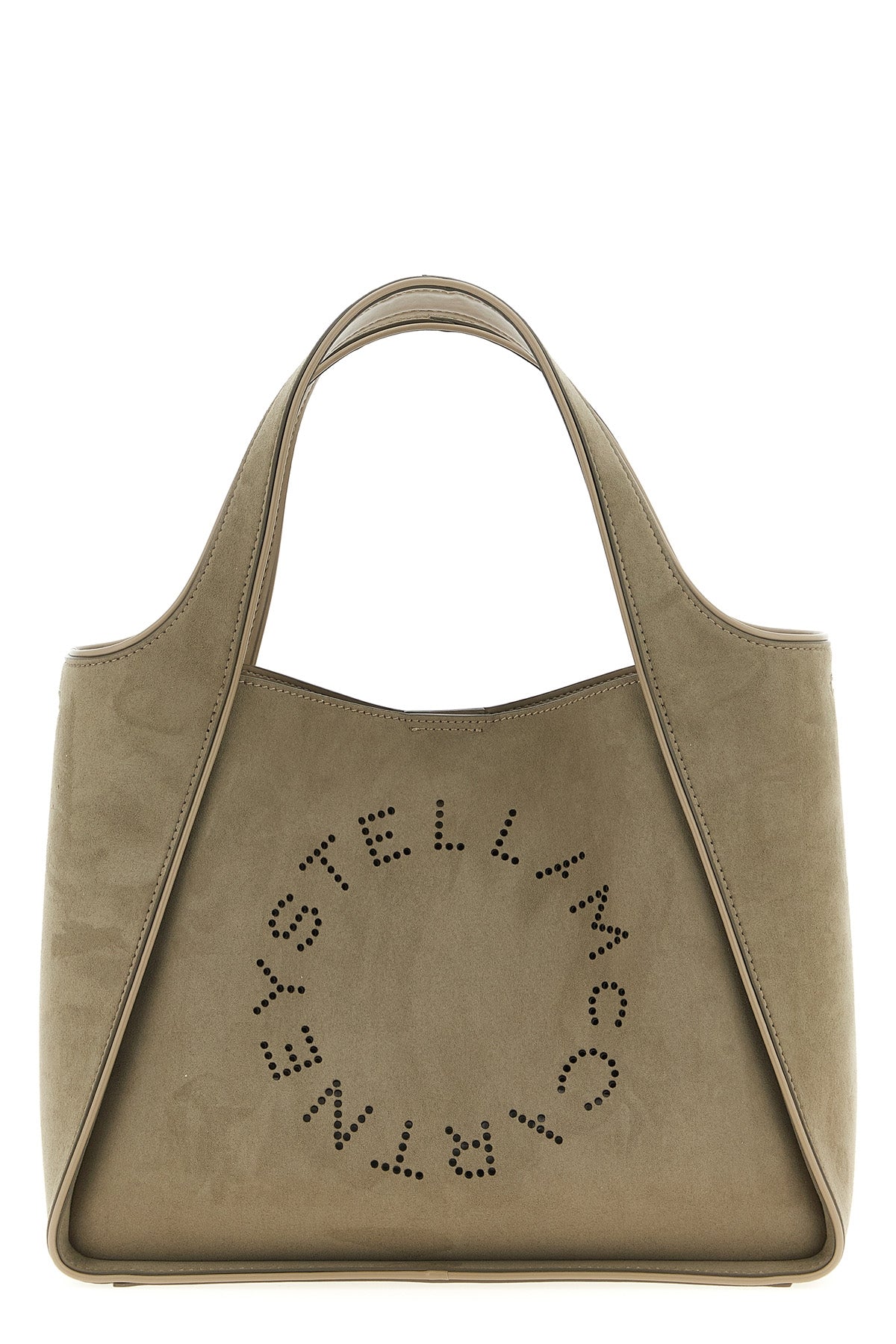 stella logo crossbody bag in alter suede